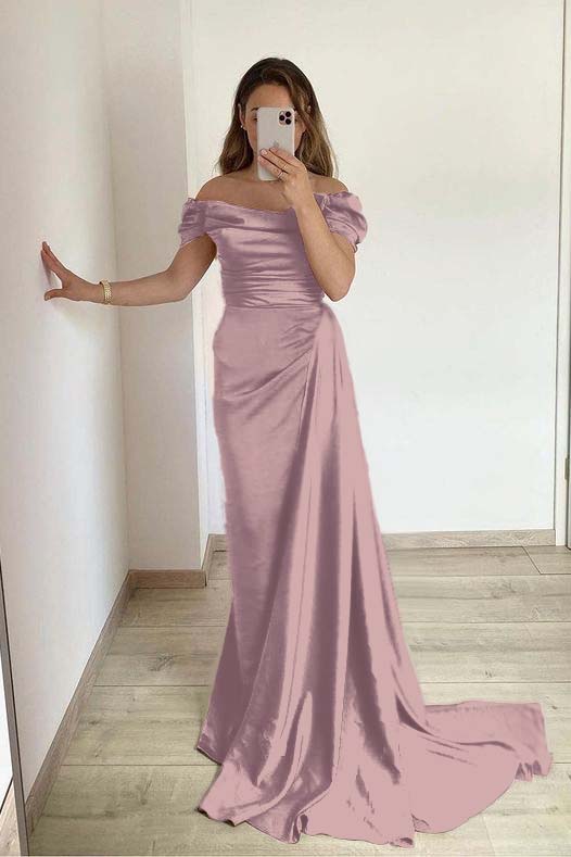 Off-The-Shoulder Mermaid Strapless Prom Dress With Ruffles Online