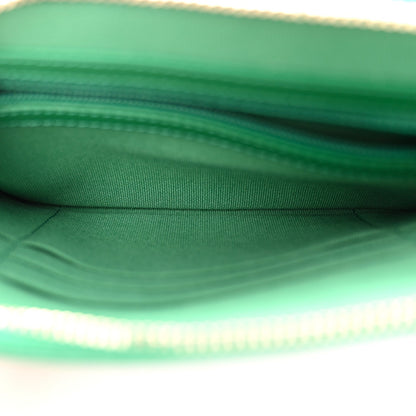Aged Calfskin Quilted Reissue 2.55 Phone Holder With Chain Green