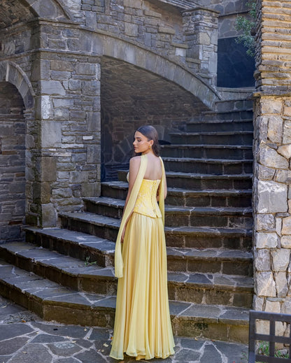 Elegant Sleeveless Square Strapless Prom Dress With Embroidery