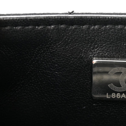 Lambskin Quilted Mini Rectangular Flap Black