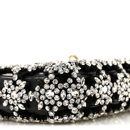 Calfskin Crystal Mini Jackie Notte Bag Black