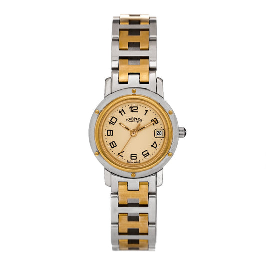 Stainless Steel 24mm Clipper Quartz Watch Gold