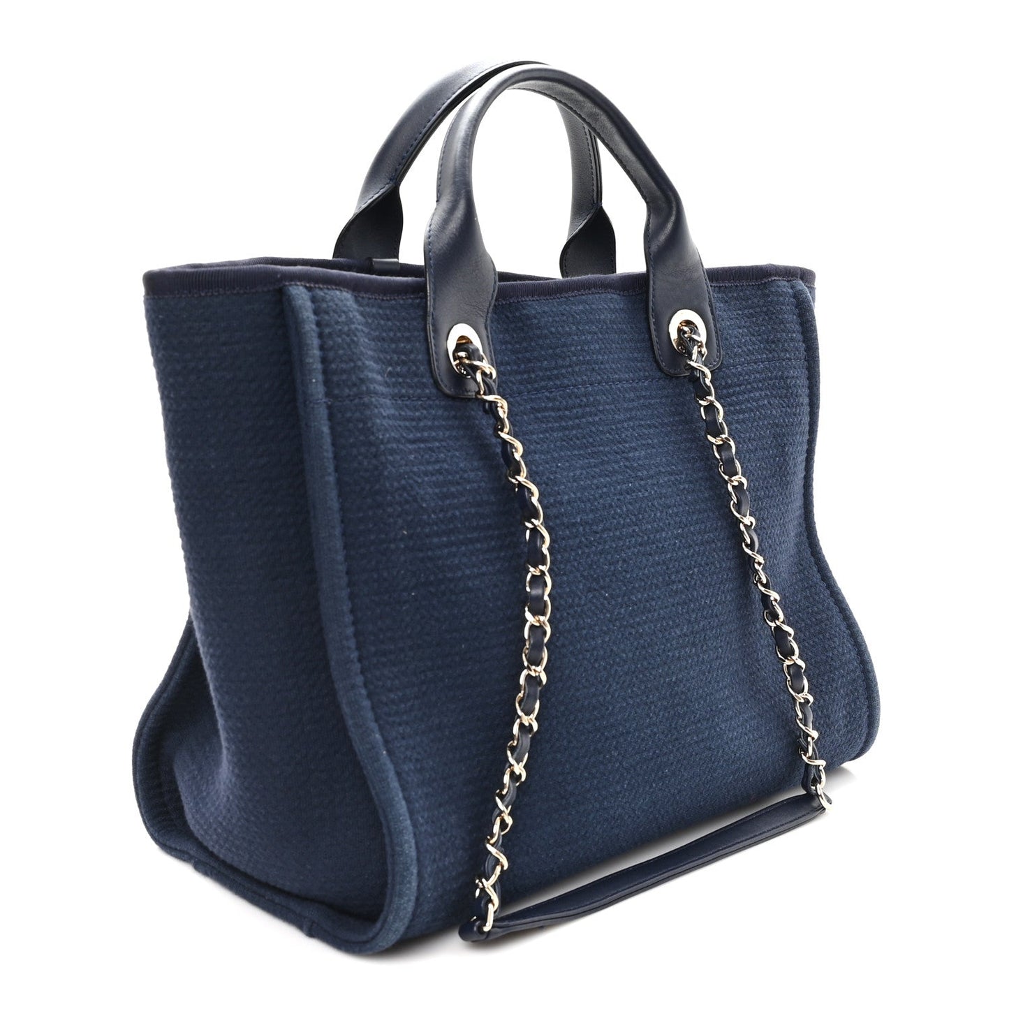 Mixed Fibers Small Deauville Tote Navy