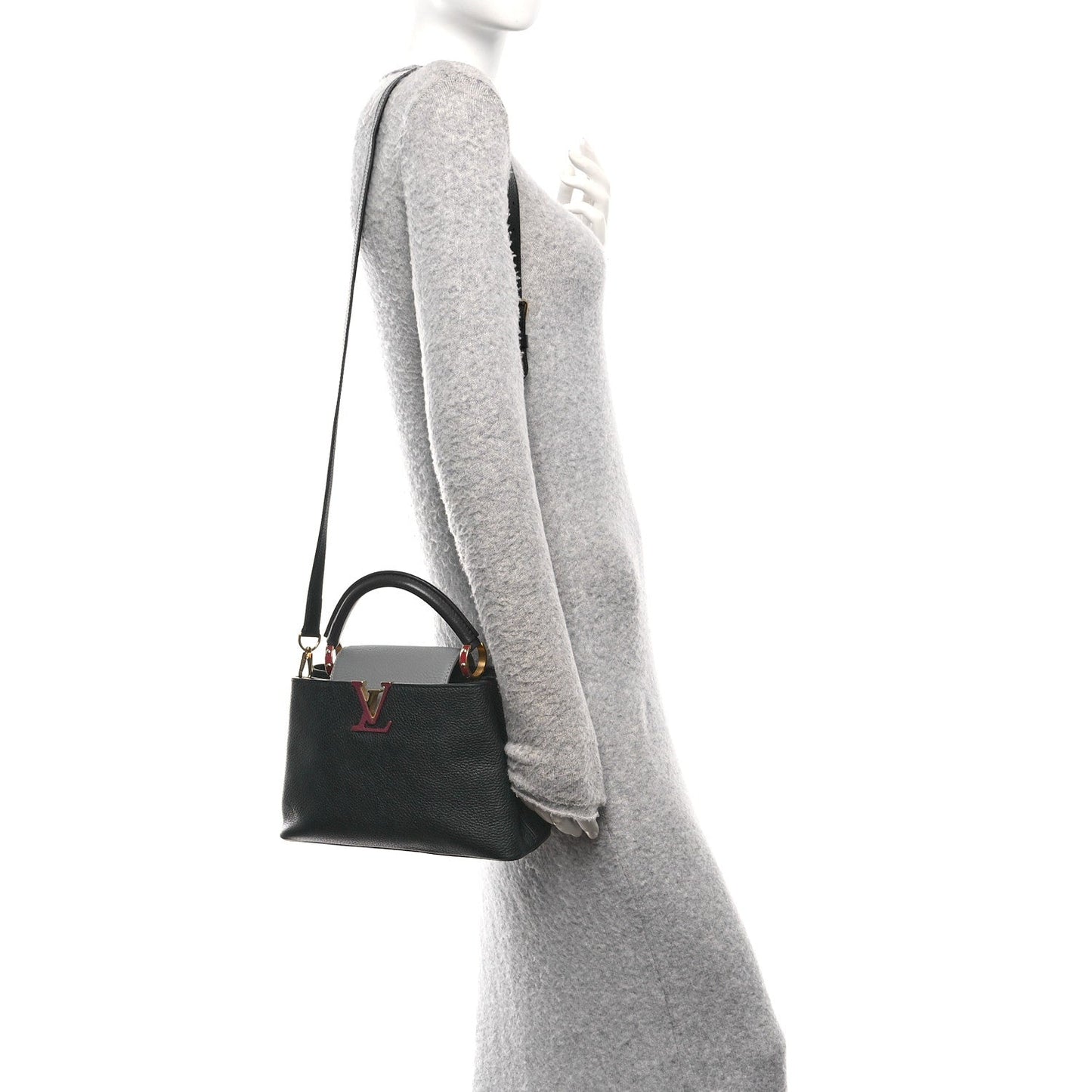 Taurillon Capucines BB Black Grey Blue