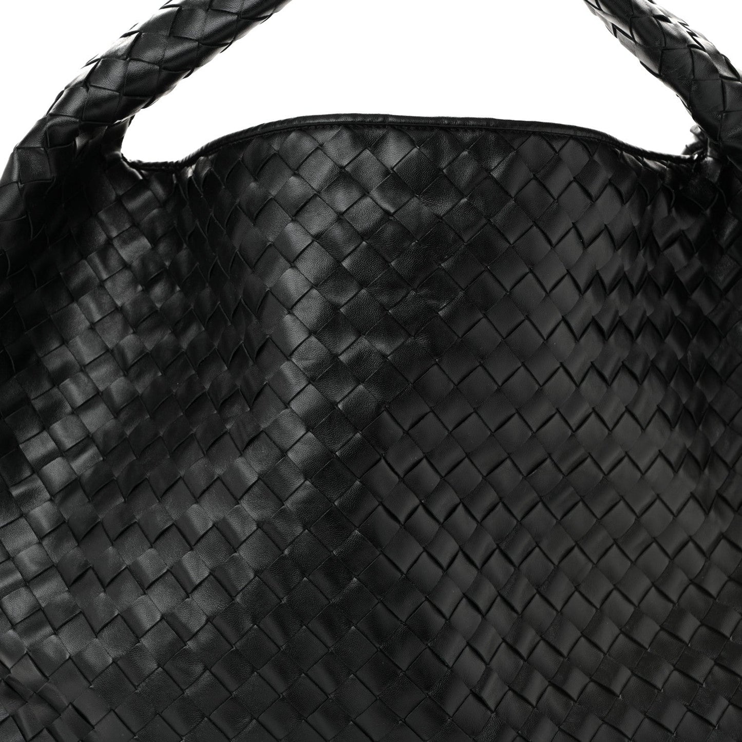 Calfskin Intrecciato Large Hop Black
