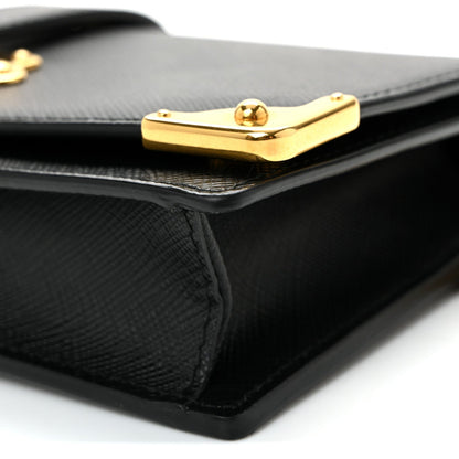 Saffiano Cahier Mini Bag Black