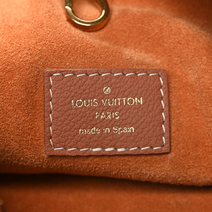Grained Calfskin Low Key Hobo MM Cognac