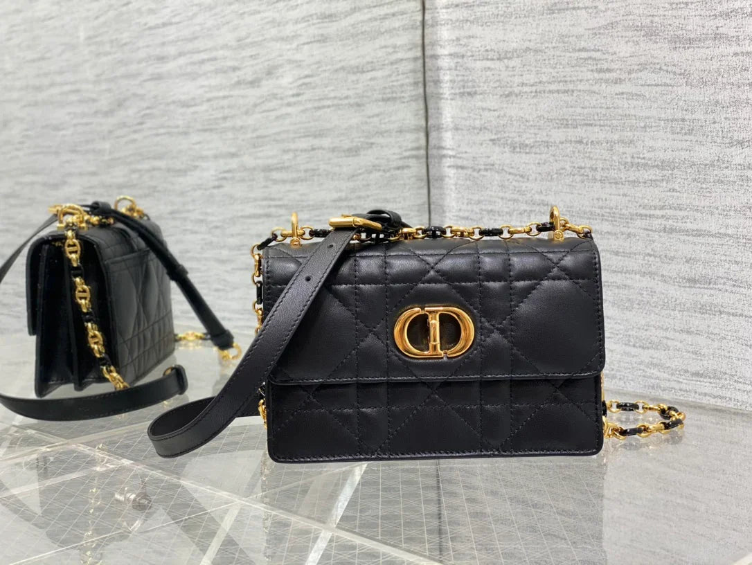 Dior Miss Caro Bag Macrocannage Lambskin Bag - 19 x 13 x 5.5 cm