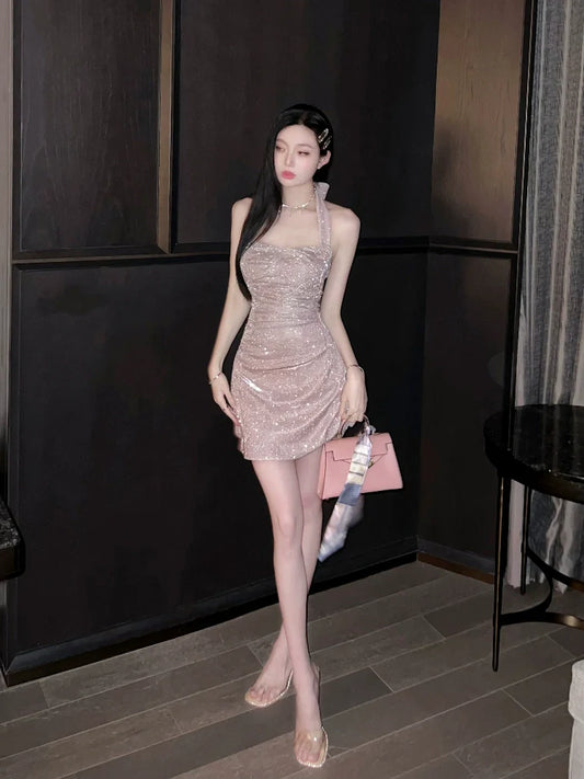 Sexy Halter Short Evening Dress Cocktail Dresses Short Birthday Party Dress   fg7887