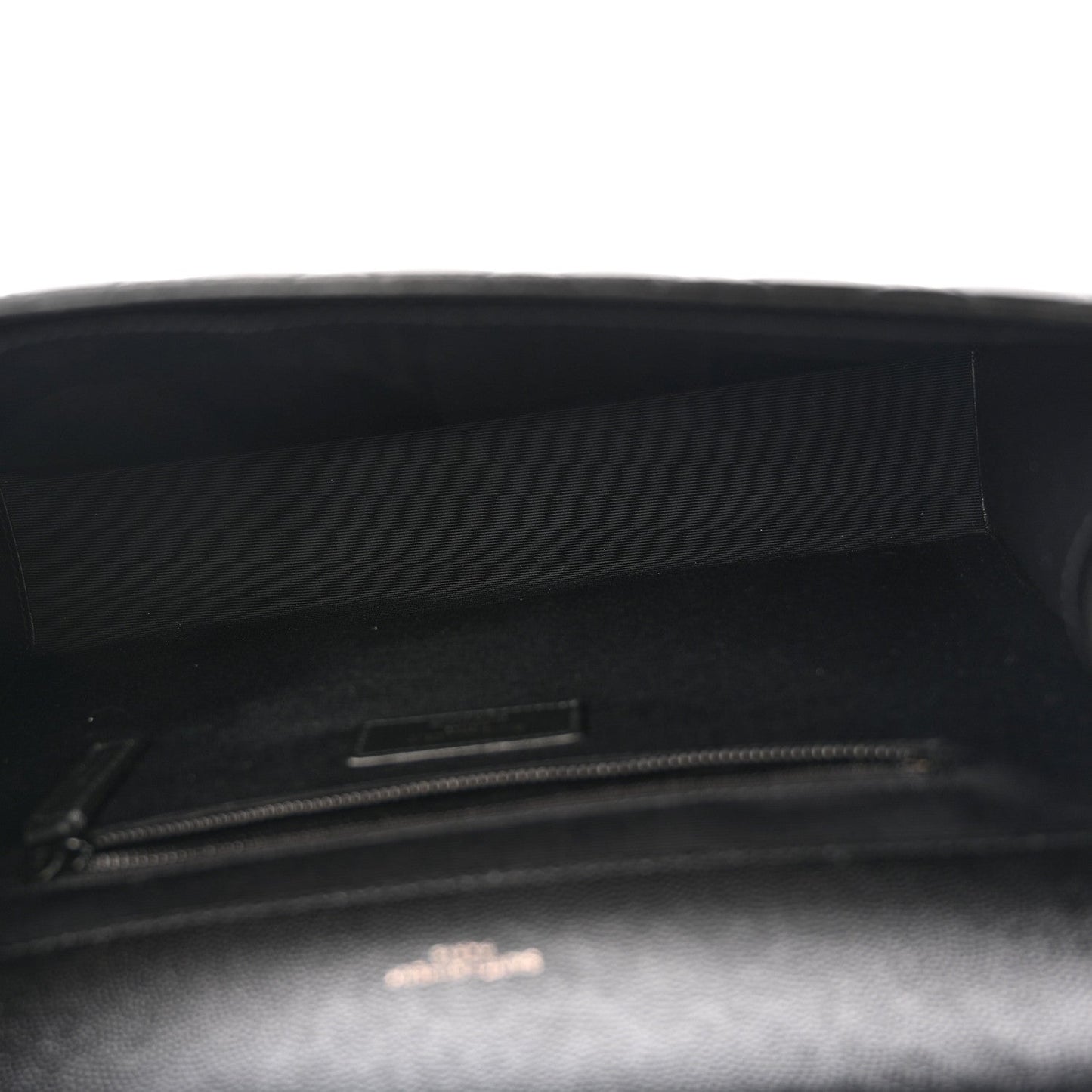 Grain De Poudre Textured Mixed Matelasse Large Triquilt Monogram Monochrome Satchel Black