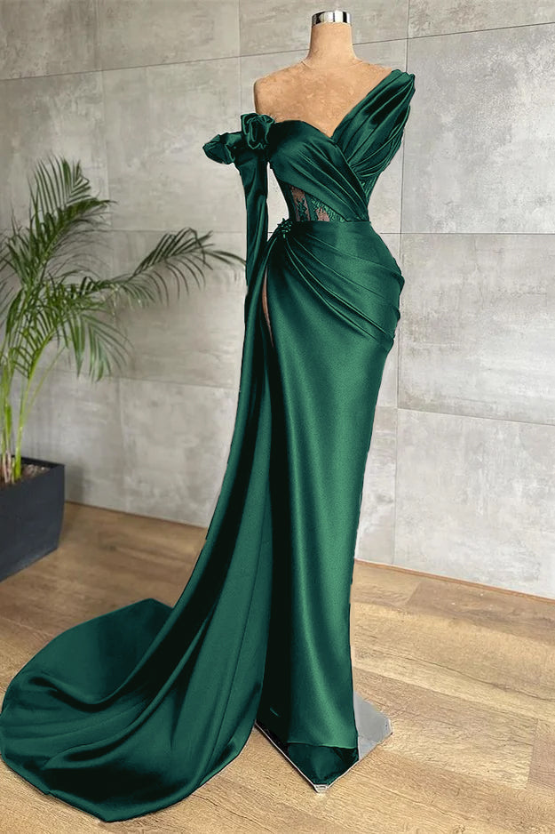 Black Long Sleeves Prom Dress