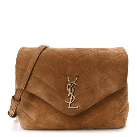 Suede Toy Loulou Shoulder Bag Cinnamon