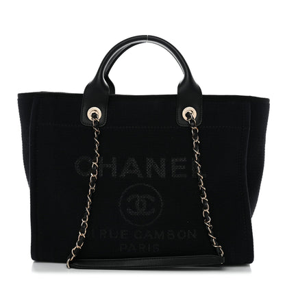 Mixed Fibers Small Deauville Tote Black