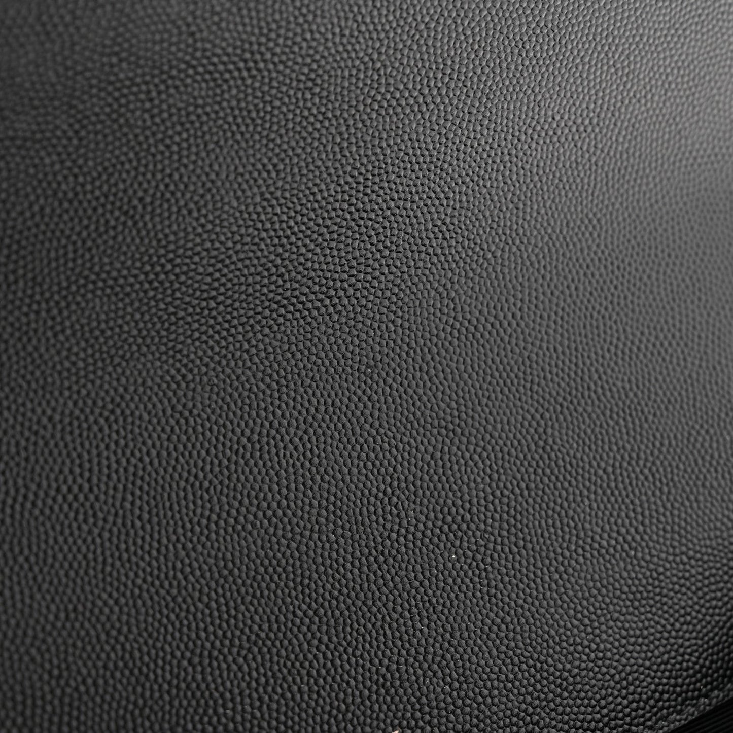 Grain De Poudre Textured Mixed Matelasse Large Triquilt Monogram Monochrome Satchel Black