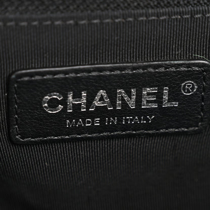 Caviar Quilted Large Boy Flap Black