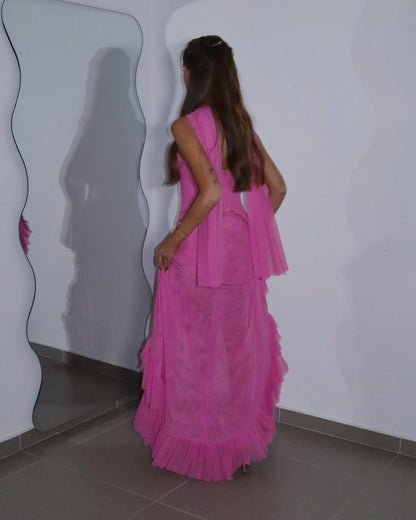 Sleeveless Strapless Sweetheart Long Prom Dress With Slit