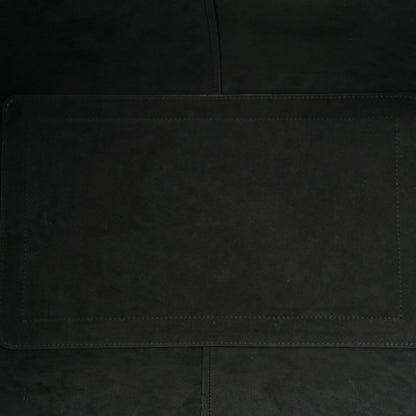 Smooth Calfskin Maxi Trapezoid Shopping Tote Black