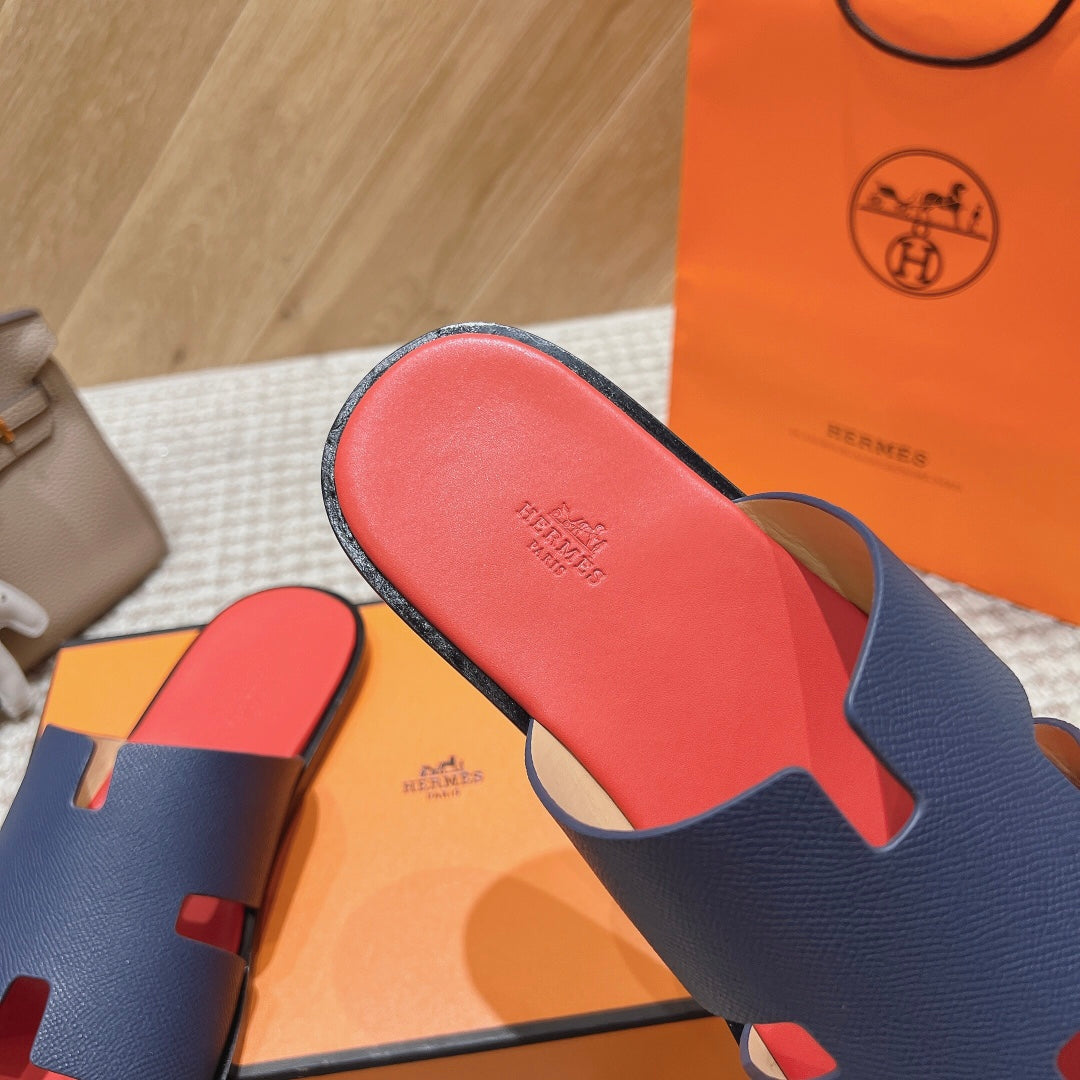 HM Izmir Sandals Red Blue Lambskin 294947