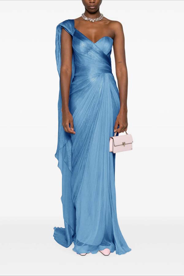 Elegant Sleeveless Strapless Tulle Sweetheart Long Prom Dress