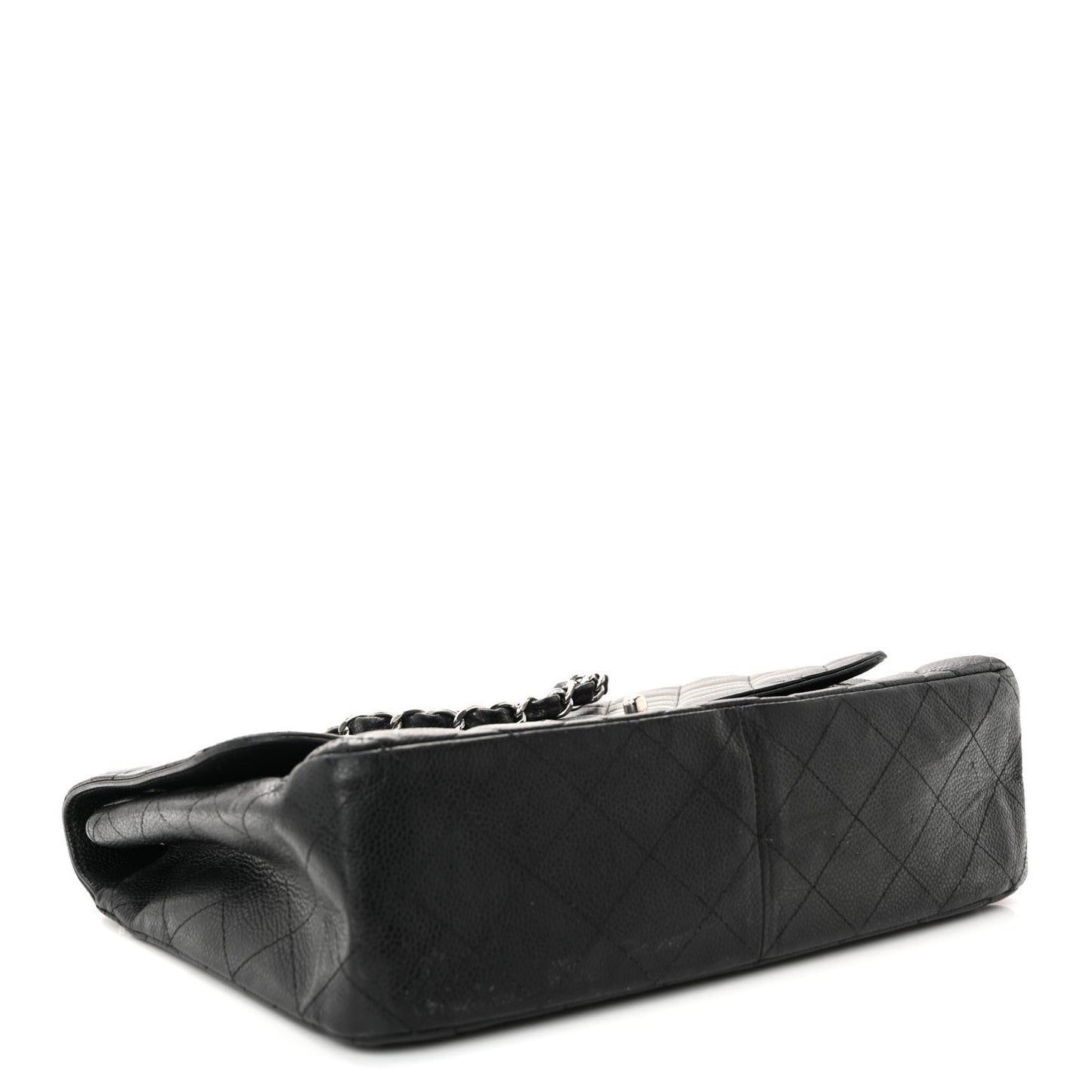 Caviar Quilted Jumbo Single Flap Black