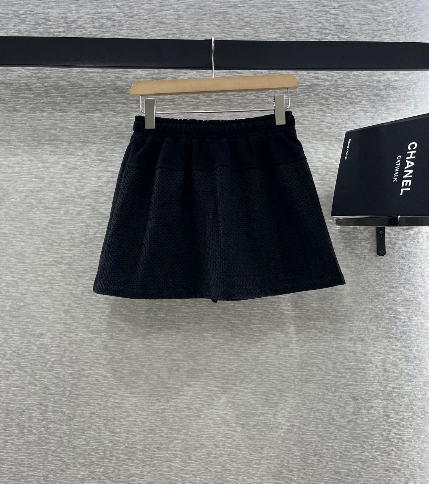 Moncle 25 Mest Vest High Waist Skirt Set Black Cotton 248974