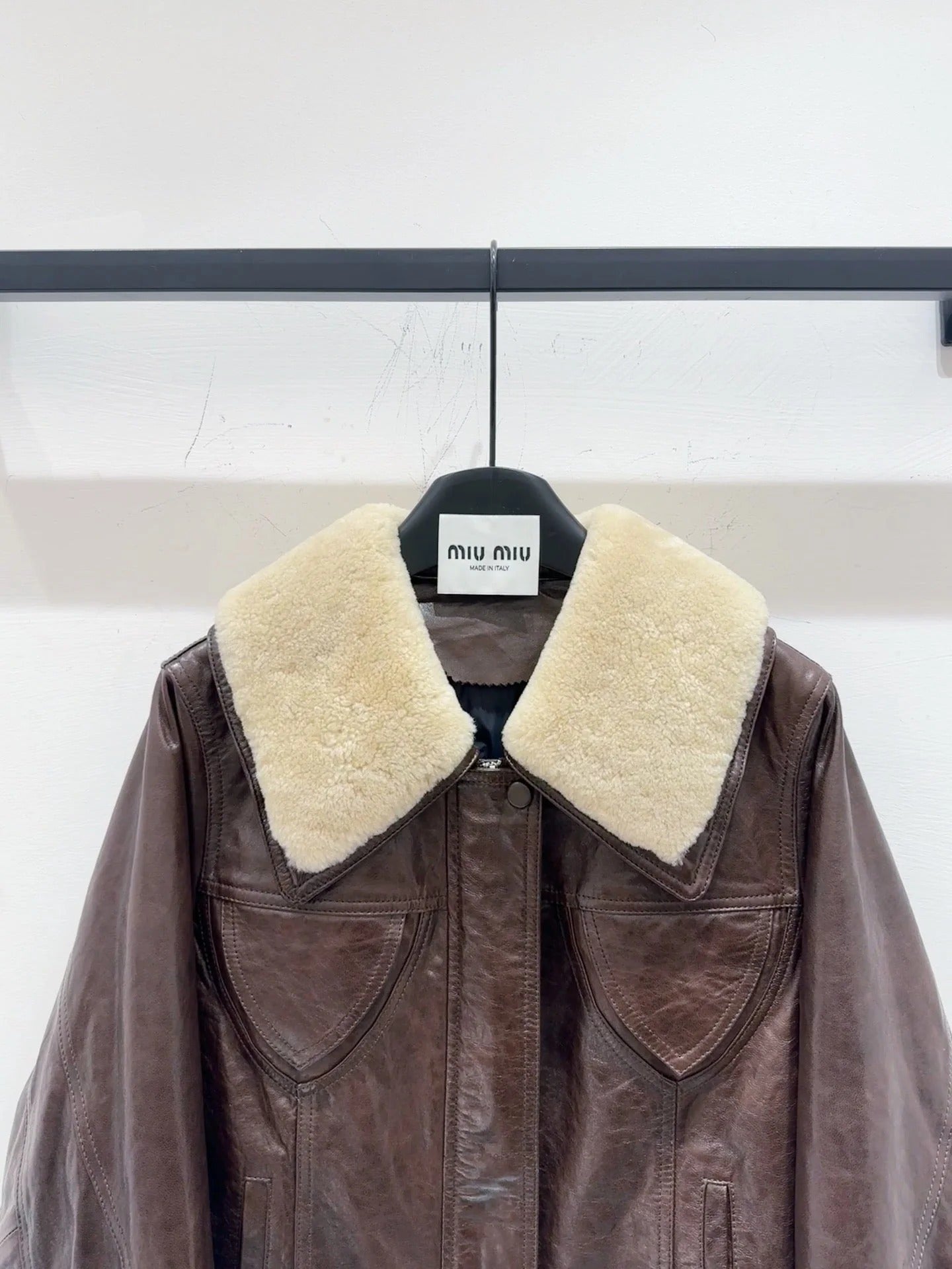 MIUMIU LEATHER JACKET STYLE 585
