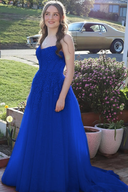 Sleeveless Spaghetti Straps Sweetheart A-Line Sequins Prom Dress