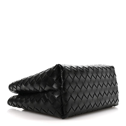 Nappa Intrecciato Small Andiamo Shoulder Bag Black