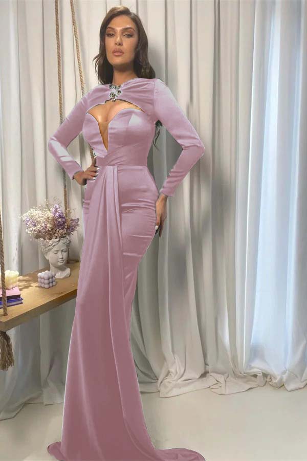 Sweetheart Mermaid Evening Dress Court With Cap Sleeves