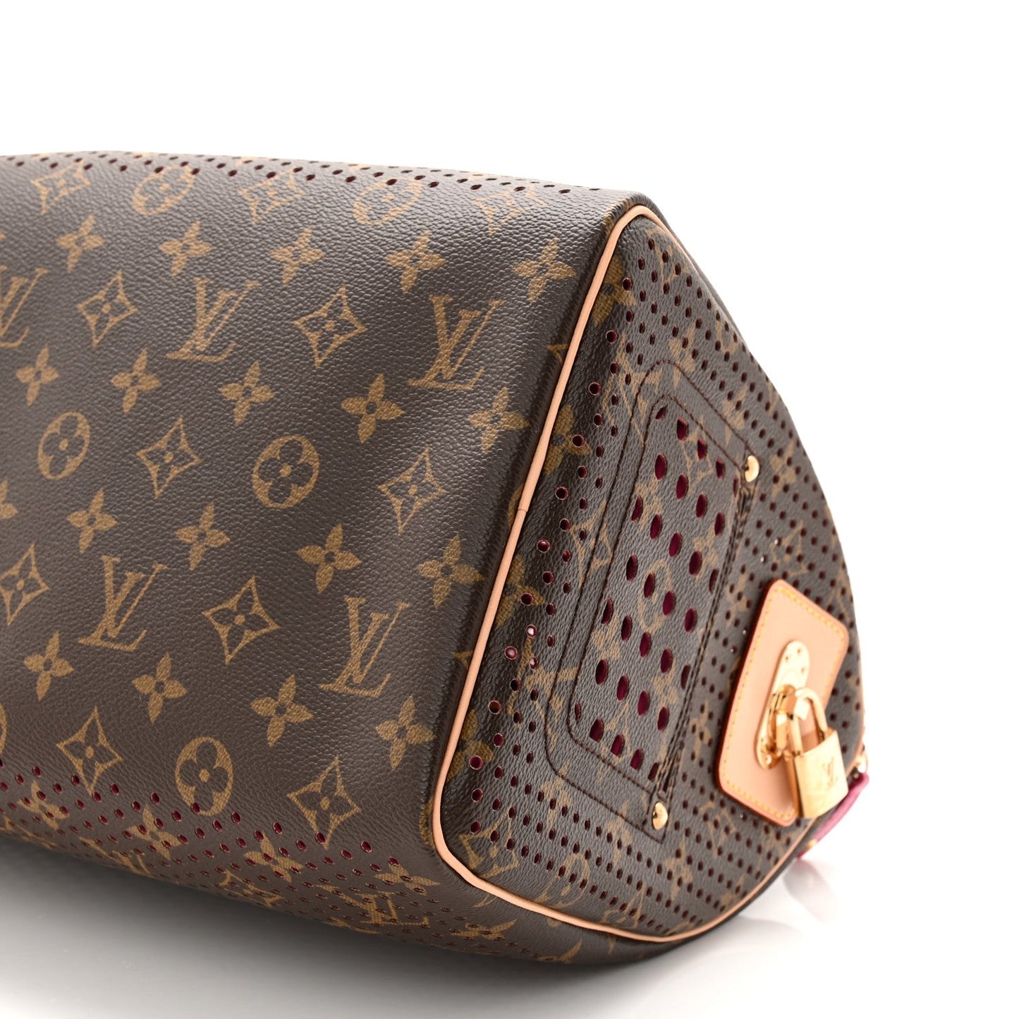 Monogram Perforated Speedy 30 Fuchsia