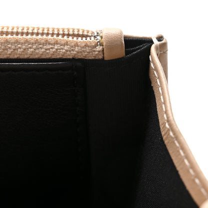 Caviar Quilted CC Filigree Wallet On Chain WOC Beige Black