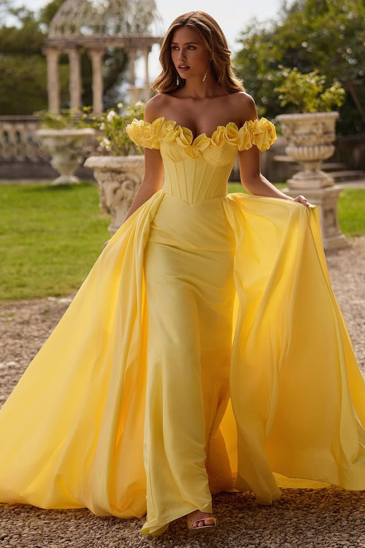 Sleeveless Strapless Off Shoulder Sweetheart Long Prom Dress