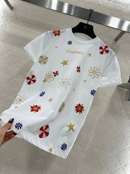 CHANEL 25S PRINTED T-SHIRT 650
