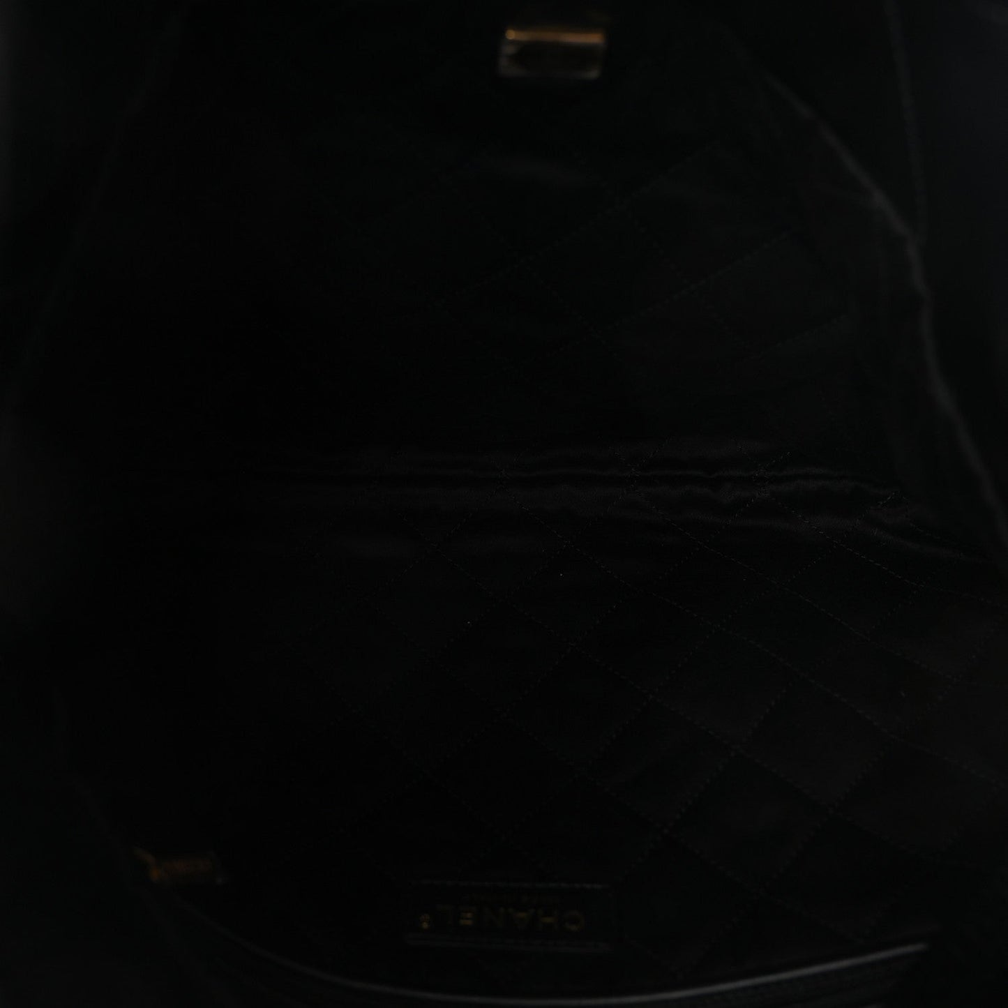 Shiny Calfskin Quilted Small Chanel 22 Black