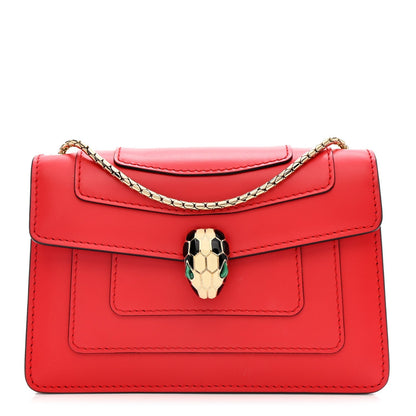Calfskin Serpenti Forever Crossbody Bag Red