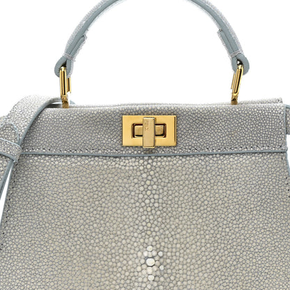 Stingray Shiny Nappa Petite Peekaboo I SEE U Satchel Anice