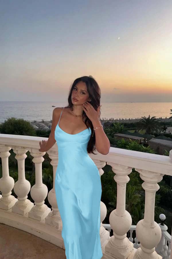 Pink Long Prom Dress Sleeveless