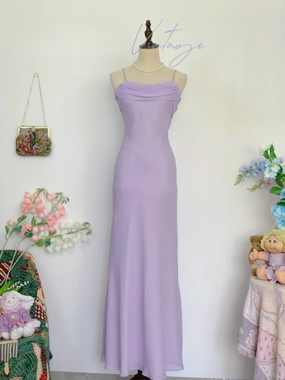 Vintage Green Simple Mermaid Spaghetti Strap Chiffon Satin Prom Dress Outfits SH4954