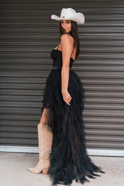 Sexy A Line Spaghetti Strap Corset Ruffle Lace Long Prom Dress Evening Dress with Slit SH2017