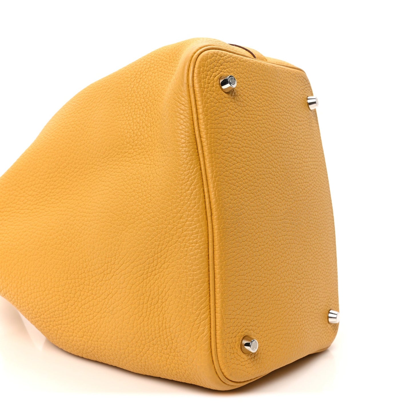 Taurillon Clemence Picotin Lock 22 MM Jaune Ambre