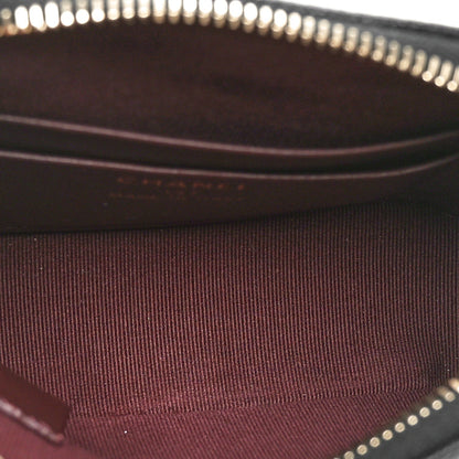 Caviar Quilted Classic Clutch With Chain Black