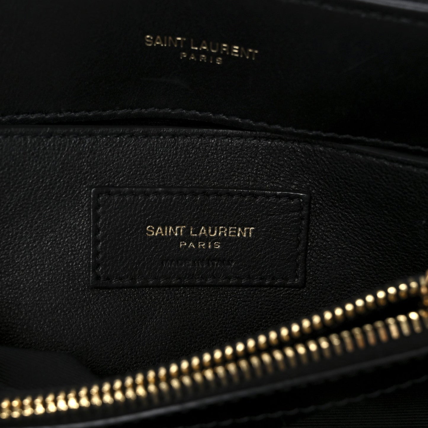 Fabric Y Quilted Monogram Small Loulou Chain Satchel Black