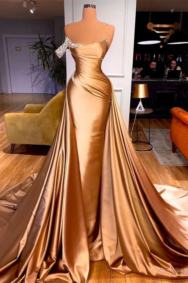 Mermaid Overskirt Prom Dress Off-the-Shoulder