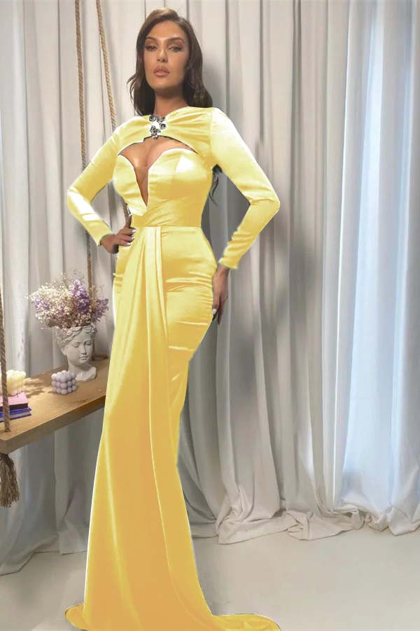 Sweetheart Mermaid Evening Dress Court With Cap Sleeves