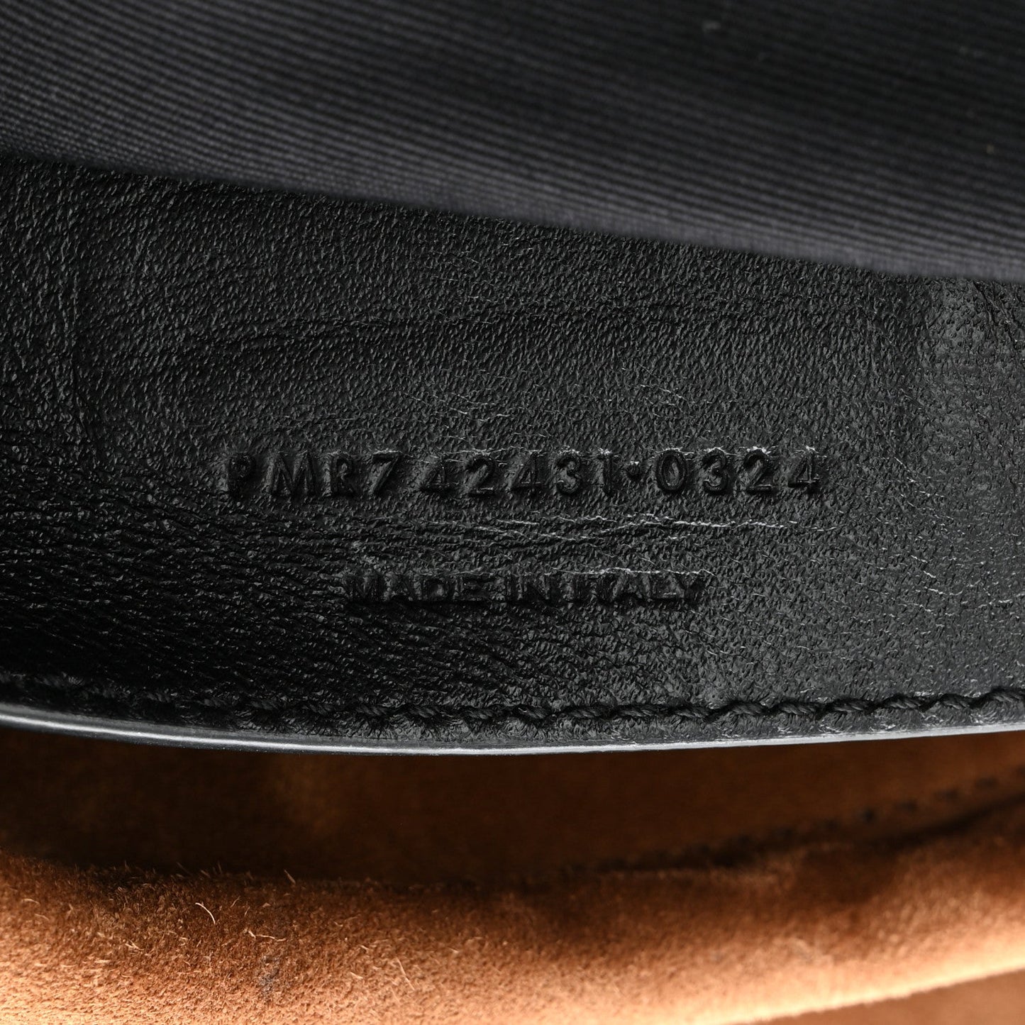 Suede Matelasse Monogram Large Jamie 4.3 Snuff