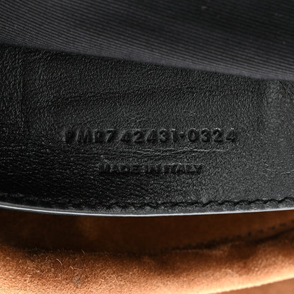 Suede Matelasse Monogram Large Jamie 4.3 Snuff