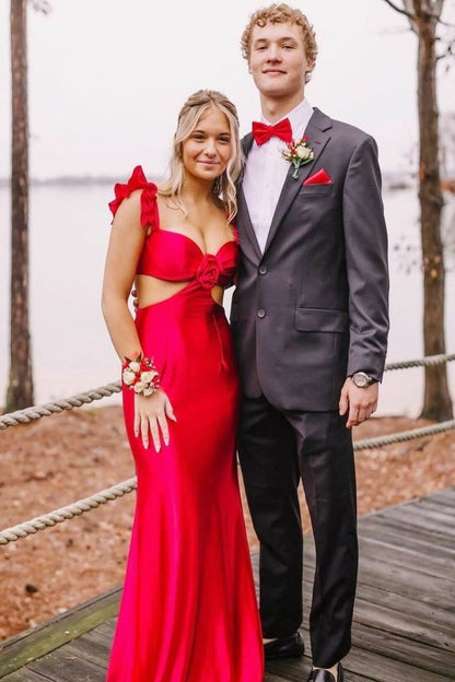Mermaid Sweetheart Sleeveless Ruffled Party Prom Dress