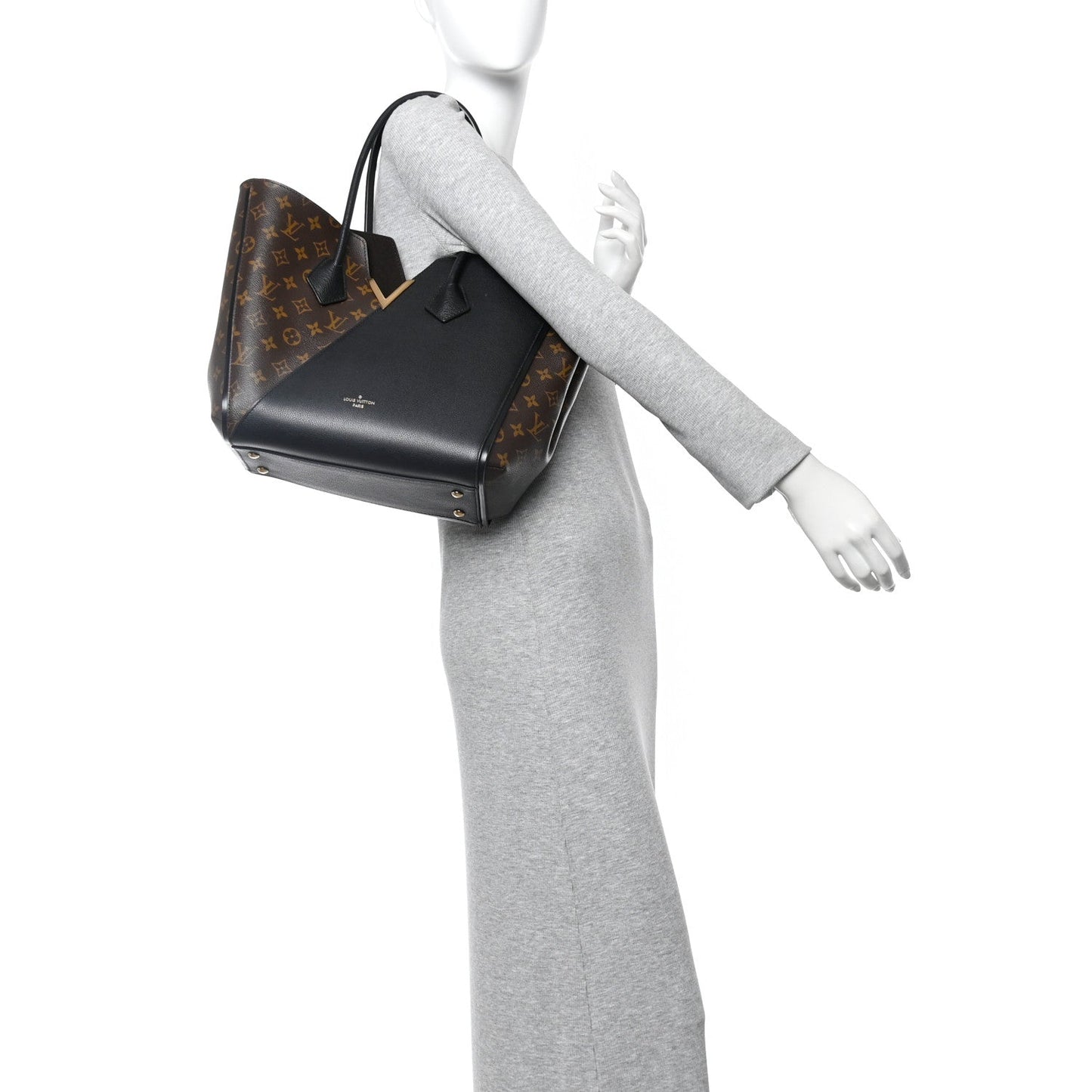 Calfskin Monogram Kimono Tote Black