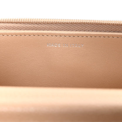 Caviar Quilted Wallet on Chain WOC Beige
