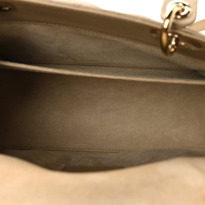 Lambskin Cannage Medium Lady Dior Sand